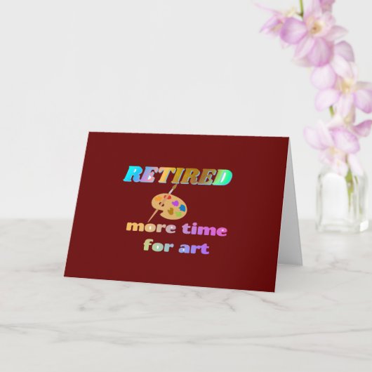 Meer tijd voor kunst kaart (Orchidee)