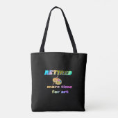 Meer tijd voor kunst tote bag (Achterkant)