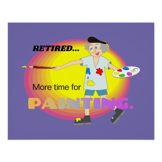 Meer tijd voor transparant schilderen perfect poster (Voorkant)