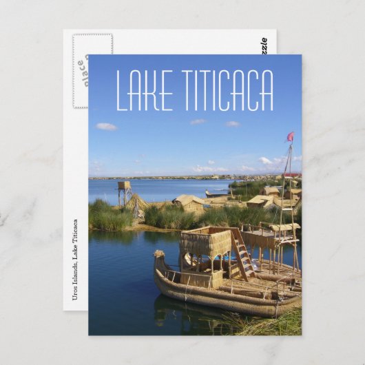 meer titicaca peru briefkaart (Voorkant / Achterkant)