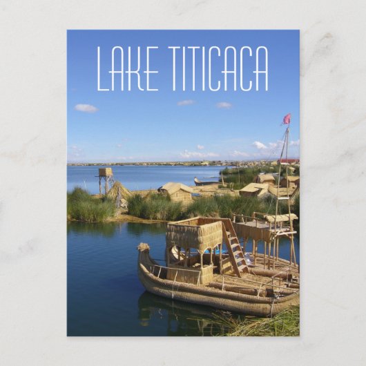 meer titicaca peru briefkaart (Voorkant)