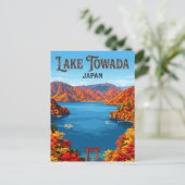 Meer Towada Japan Briefkaart (Staand voorkant)