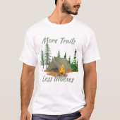 Meer trails minder inboxen t-shirt (Voorkant)
