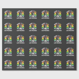 Meer trots, minder vooroordeel LGBT Gay Pride Maan Cadeaupapier