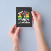 Meer trots, minder vooroordeel LGBT Gay Pride Maan Flyer (Hand)
