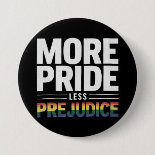 Meer trots minder vooroordeel Lgbt Gay Pride Month Ronde Button 7,6 Cm