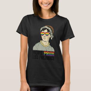 Meer trots minder vooroordeel LGBT Jane Austen Tro T-shirt