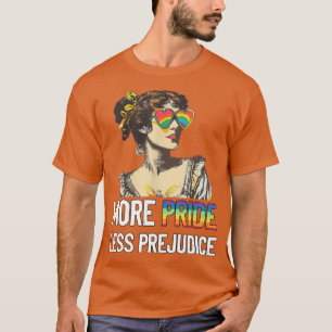 Meer trots minder vooroordeel LGBT vintage vriende T-shirt