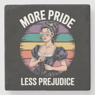 Meer trots minder vooroordeel LGBTQ Gay Pride Ally Stenen Onderzetter