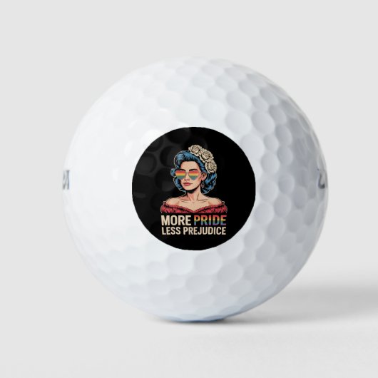 Meer trots minder vooroordeel LGBTQ trots bondgeno Golfballen (Voorkant)