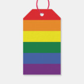 Meer trots, minder vooroordeel Pride Month LGBTQ Cadeaulabel (Achterkant)