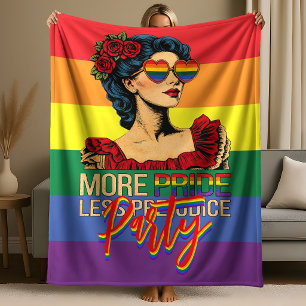 Meer trots, minder vooroordeel Pride Month LGBTQ Fleece Deken