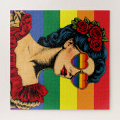 Meer trots, minder vooroordeel Pride Month LGBTQ Legpuzzel (Horizontaal)