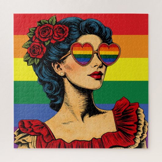Meer trots, minder vooroordeel Pride Month LGBTQ Legpuzzel (Verticaal)