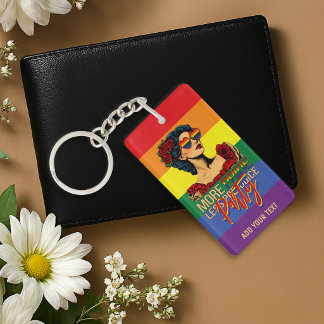 Meer trots, minder vooroordeel Pride Month LGBTQ Sleutelhanger