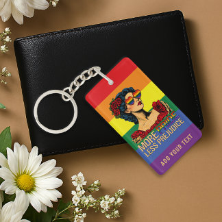 Meer trots, minder vooroordeel Pride Month LGBTQ Sleutelhanger