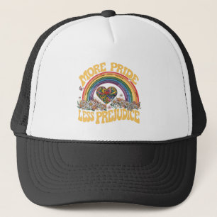 Meer trots minder vooroordeel Retro Regenboog trot Trucker Pet