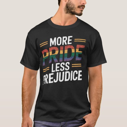 Meer trots minder vooroordeel t-shirt (Voorkant)