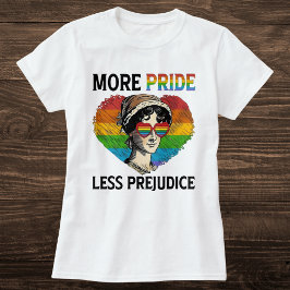Meer trots, minder vooroordelen  regenboog t-shirt