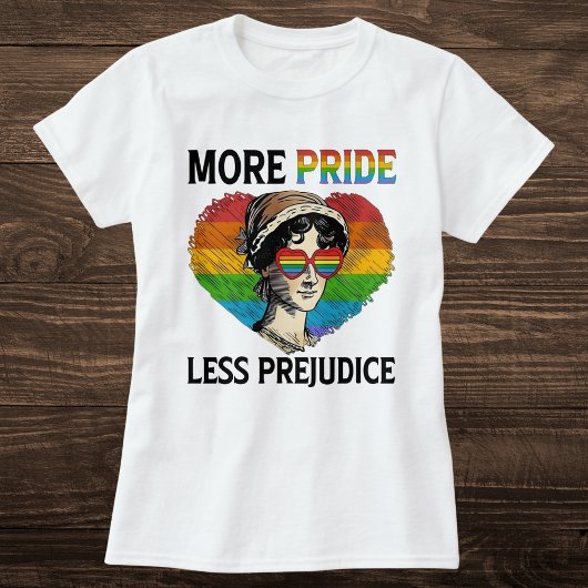 Meer trots, minder vooroordelen  regenboog t-shirt