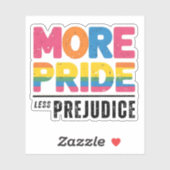 Meer trots Minder vooroordelen Sticker (Vel)