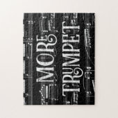 Meer Trumpet-alkboard - Black White Music Legpuzzel (Verticaal)