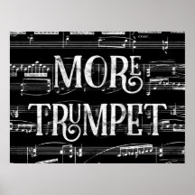 Meer Trumpet-alkboard - Black White Music