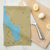 Meer Turkana Kenia Theedoek (Quarter Fold)