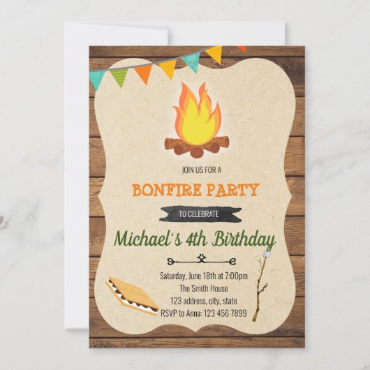 Meer uitnodigende feestdag kaart (Voorkant)