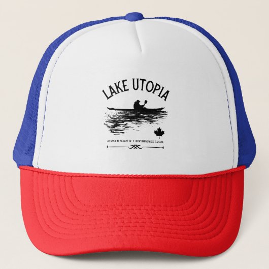 Meer Utopia New Brunswick Canada Meren - Kayaker Trucker Pet (Voorkant)