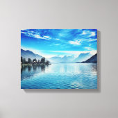 Meer van Annecy - Baie de Talloires Canvas Afdruk (Voorkant)