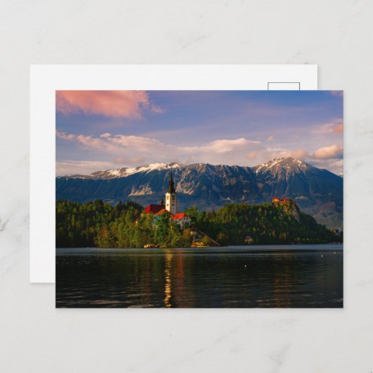 Meer van Bled Briefkaart (Voorkant / Achterkant)