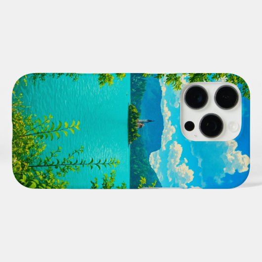 Meer van Bled Case-Mate iPhone Case (Achterkant (horizontaal))