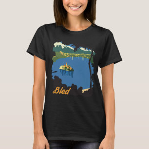 Meer van Bled Lucht Eiland Groen Reizen T-shirt