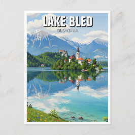 Meer van Bled Slovenië Briefkaart