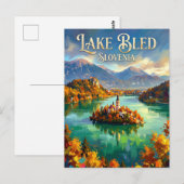 Meer van Bled Slovenië Briefkaart (Voorkant / Achterkant)