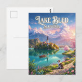 Meer van Bled Slovenië Briefkaart (Voorkant / Achterkant)