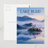 Meer van Bled Slovenië Briefkaart (Voorkant / Achterkant)