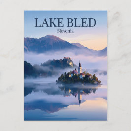 Meer van Bled Slovenië Briefkaart