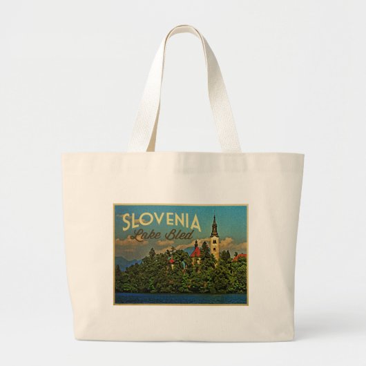 Meer van Bled Slovenië Grote Tote Bag (Voorkant)