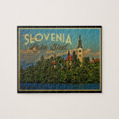 Meer van Bled Slovenië Legpuzzel (Horizontaal)