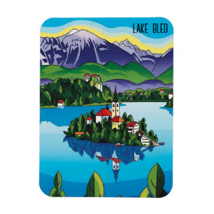 Meer van Bled Slovenië Magneet