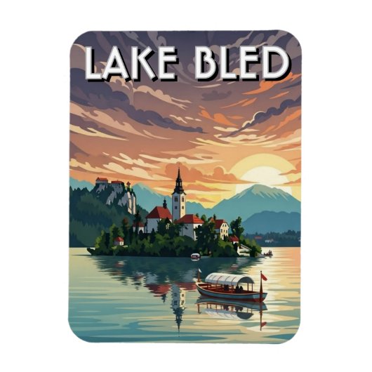 Meer van Bled Slovenië Magneet (Verticaal)