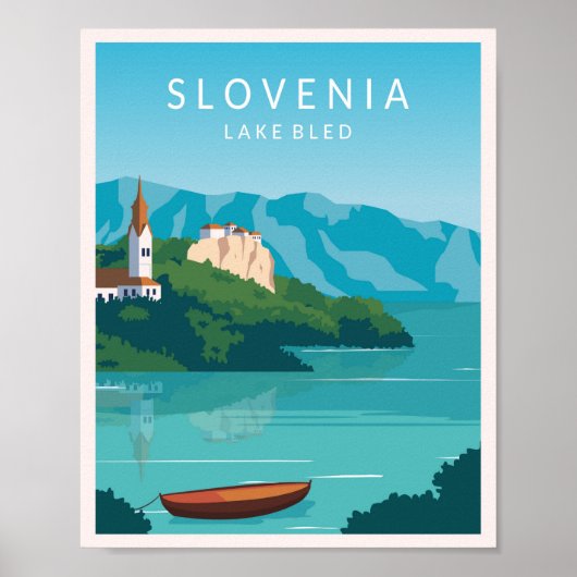 Meer van Bled Slovenië Poster (Voorkant)