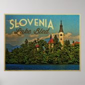 Meer van Bled Slovenië Poster (Voorkant)