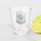 Meer van Bled Slovenië Shot Glas (Achterkant)