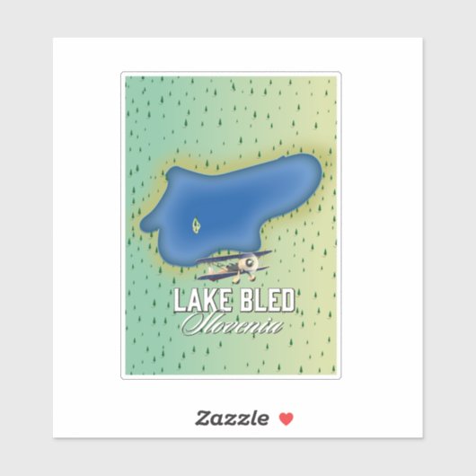 Meer van Bled Slovenië Sticker (Vel)