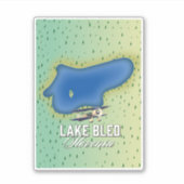 Meer van Bled Slovenië Sticker (Voorkant)