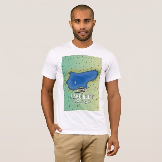 Meer van Bled Slovenië T-shirt (Voorkant volledig)