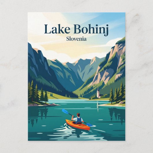 Meer van Bohinj, Slovenië Briefkaart (Voorkant)
